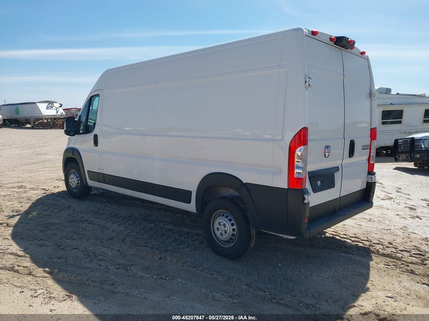 Vin: 3c6lrvdg4te185891, lot: 45705588, ram promaster 2500 tradesman high roof 159 wb w/pass seat 20263