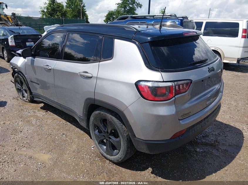 Vin: 3c4njcbb4kt658705, lot: 45705626, jeep compass altitude fwd 20193