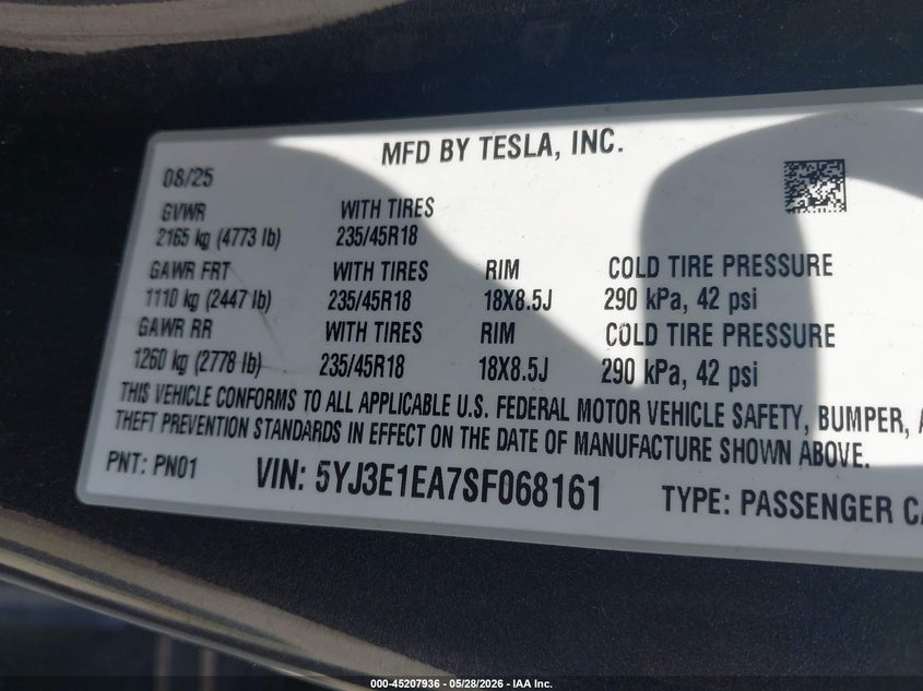 2025 Tesla Model 3 - view 9