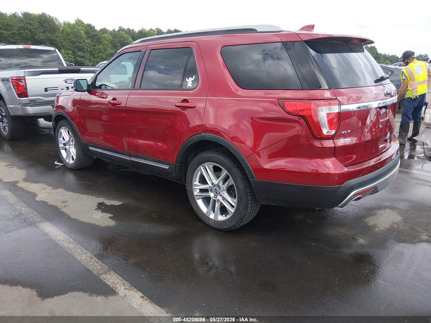 Vin: 1fm5k7d86hga84364, lot: 45705827, ford explorer xlt 20173
