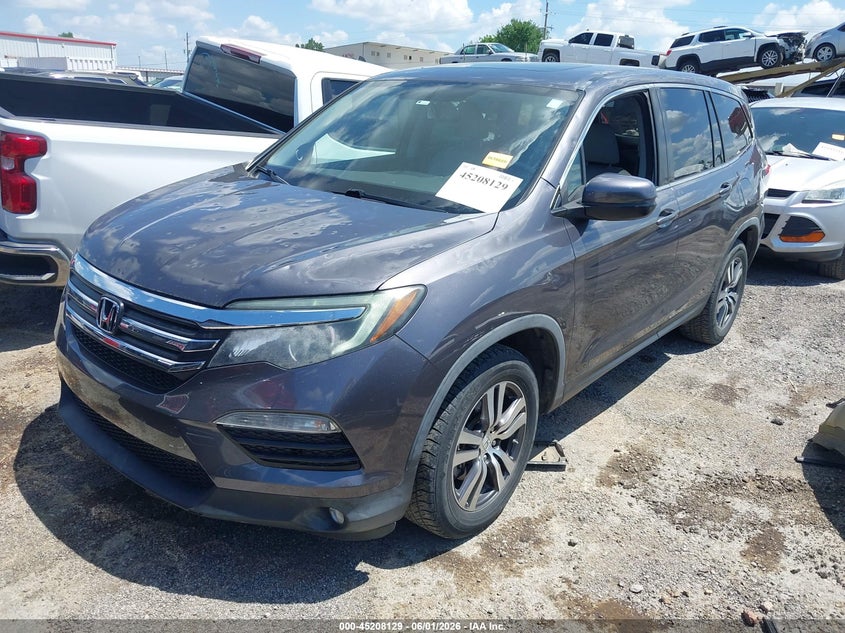 Vin: 5fnyf5h50hb038937, lot: 45705870, honda pilot ex-l 20172
