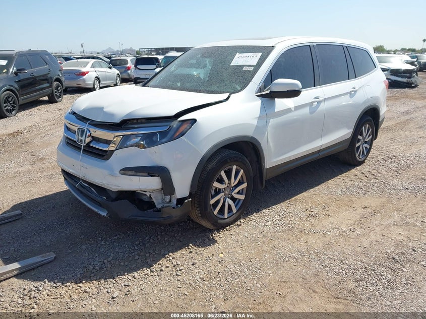 Vin: 5fnyf5h5xmb041516, lot: 45705906, honda pilot 2wd ex-l 20212