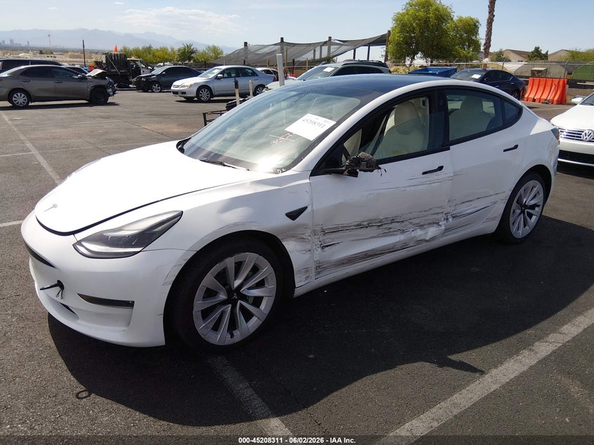 Vin: 5yj3e1eb7pf635274, lot: 45706052, tesla model 3 long range dual motor all-wheel drive 20232
