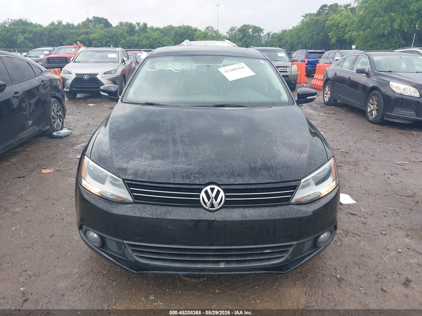2012 Volkswagen Jetta 2.5 2.5L Sel black Lot 111045208368 Vin 3VWLP7AJ7CM314574