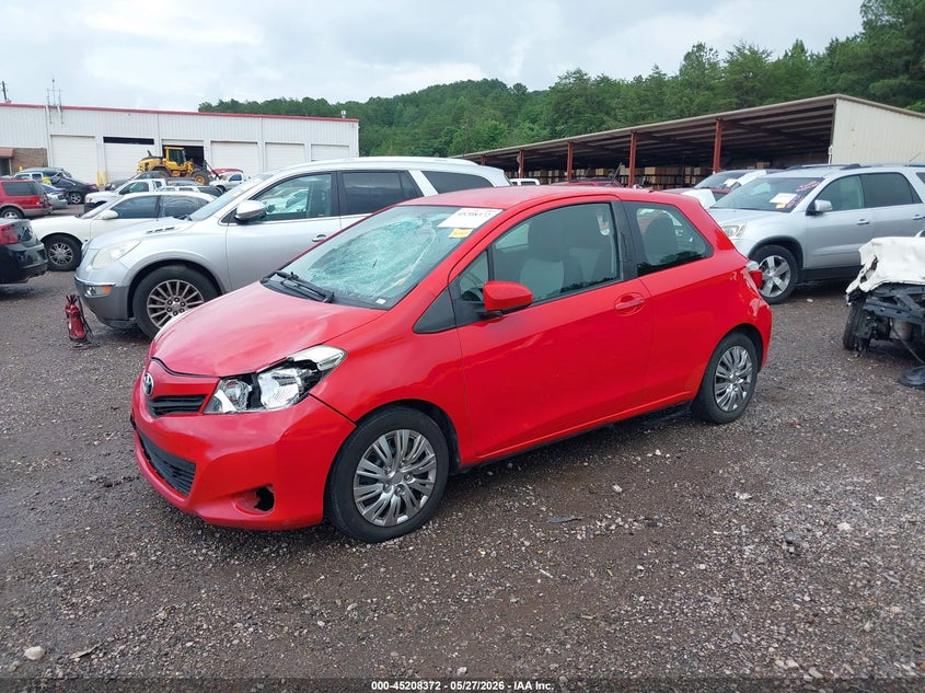 Vin: jtdjtud39cd502753, lot: 45706113, toyota yaris l 20122