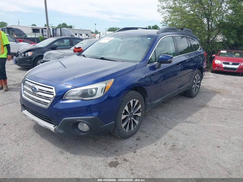 Vin: 4s4bsblc9f3209485, lot: 45706199, subaru outback 2.5i limited 20152