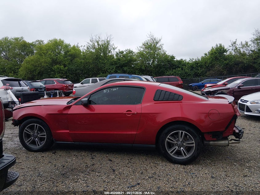 2012 Ford Mustang 3.7 V6 Premium red Lot 111045208521 Vin 1ZVBP8AM7C5208790