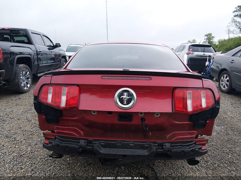 2012 Ford Mustang 3.7 V6 Premium red Lot 111045208521 Vin 1ZVBP8AM7C5208790