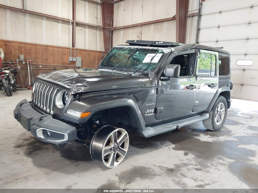 Vin: 1c4hjxen5lw184236, lot: 45706291, jeep wrangler unlimited sahara 4x4 20202