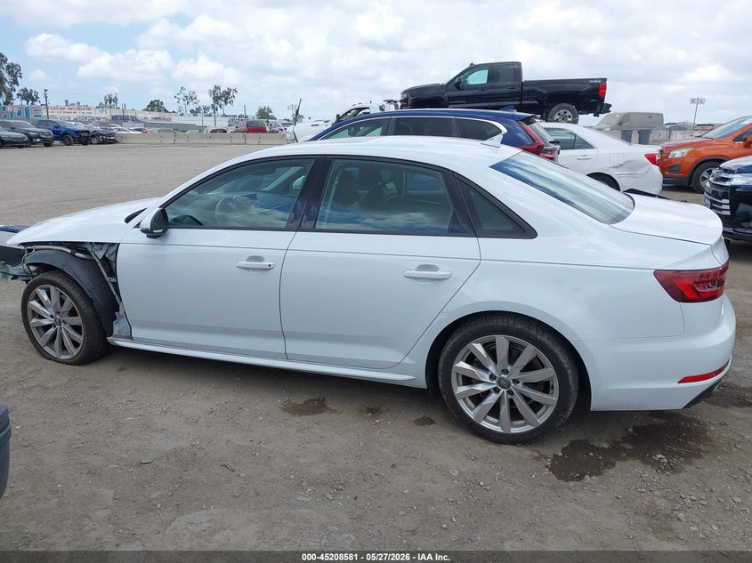 2018 Audi A4 2.0T Ultra Premium VIN: WAUKMAF43JA222649 Lot: 45208581