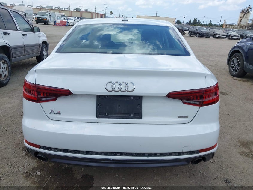 2018 Audi A4 2.0T Ultra Premium VIN: WAUKMAF43JA222649 Lot: 45208581