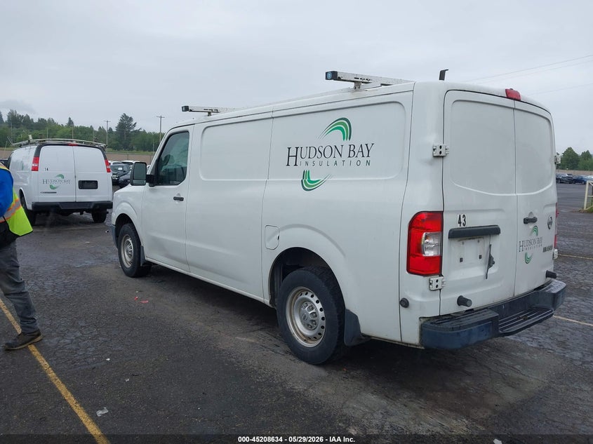Vin: 1n6bf0kl7fn800706, lot: 45706375, nissan nv cargo nv1500 s v6 20153