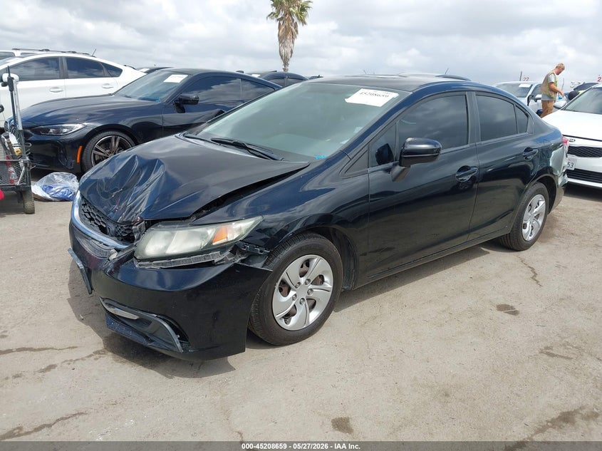 2014 Honda Civic Lx 19XFB2F54EE233025 photo 1