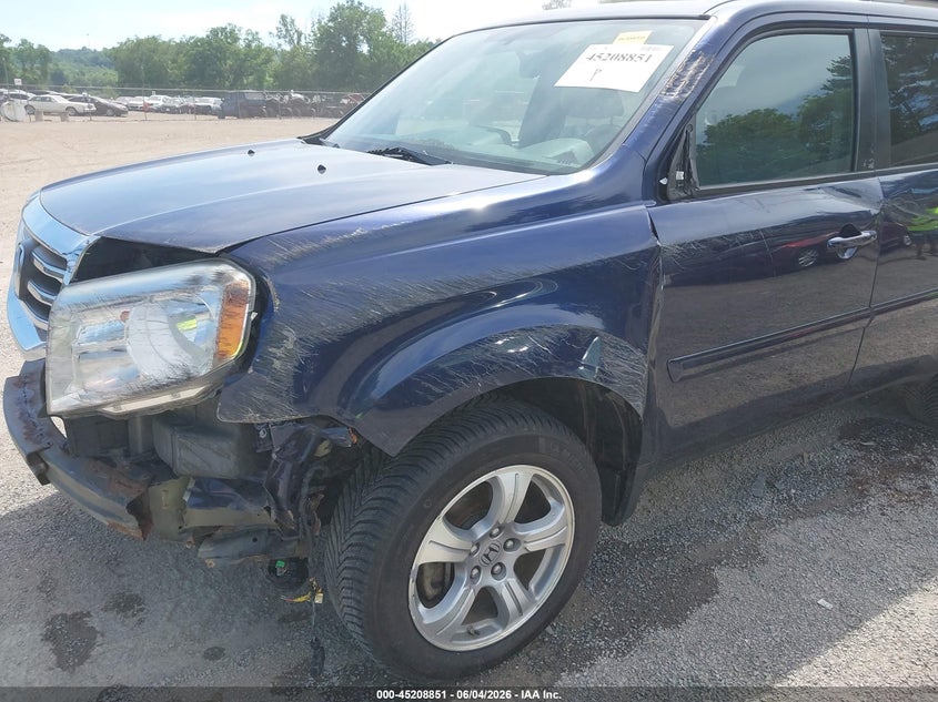 2013 Honda Pilot Ex-L VIN: 5FNYF4H59DB009375 Lot: 45208851