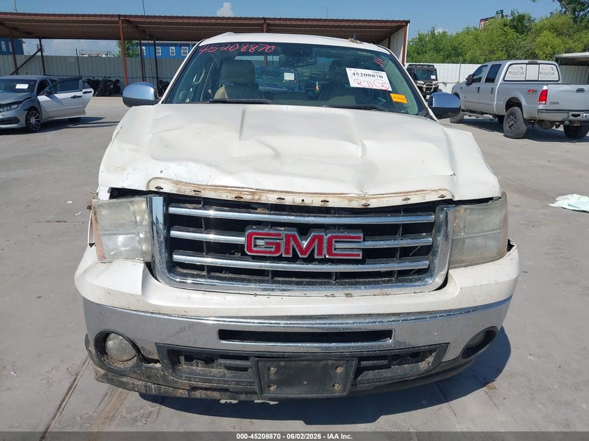 2012 Gmc SIERRA 5.3 1500 Sle white Lot 111045208870 Vin 3GTP1VE01CG200693