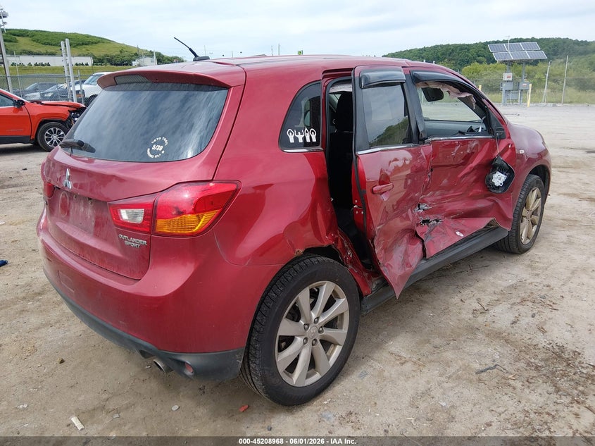 Vin: 4a4ar4au9ee019085, lot: 45706709, mitsubishi outlander sport se 20144