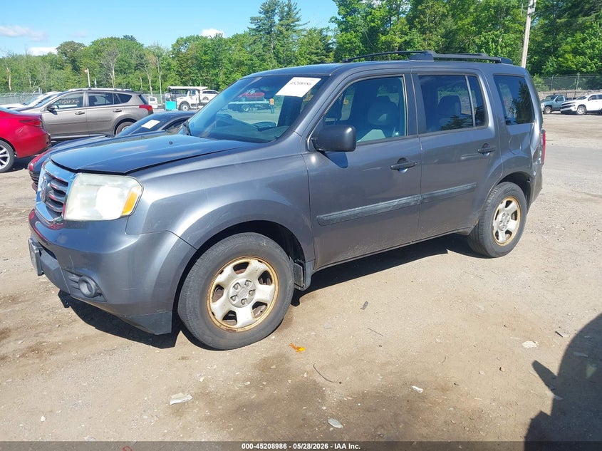 2012 Honda Pilot Lx 5FNYF4H29CB025418 photo 1