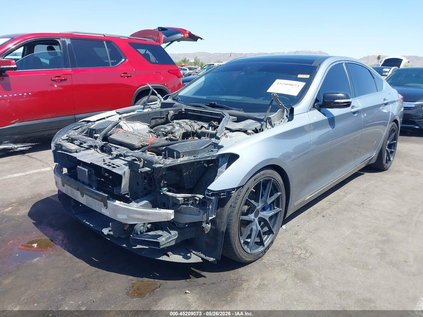 2015 Hyundai Genesis 5.0 VIN: KMHGN4JFXFU053408 Lot: 45209073