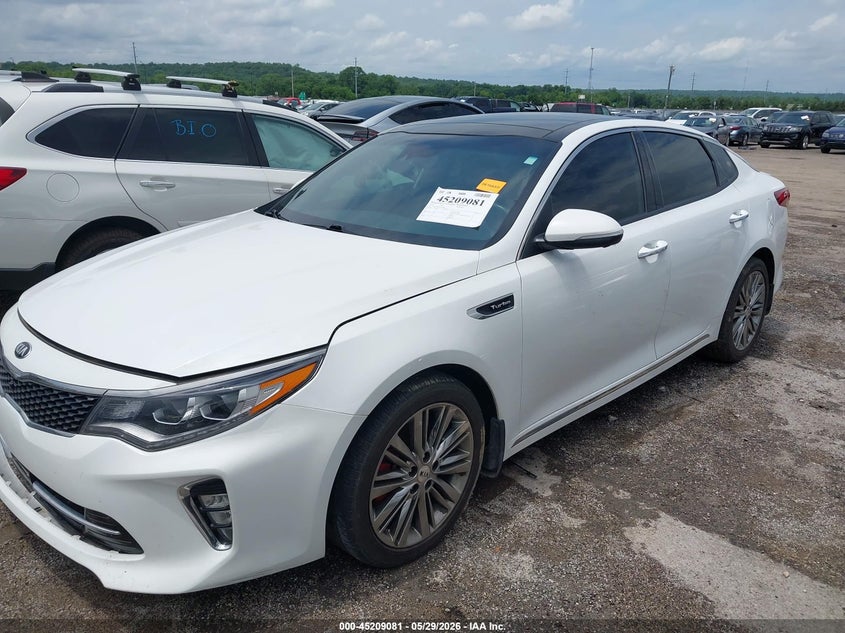 Vin: 5xxgv4l23jg249848, lot: 45706822, kia optima sx turbo 20182