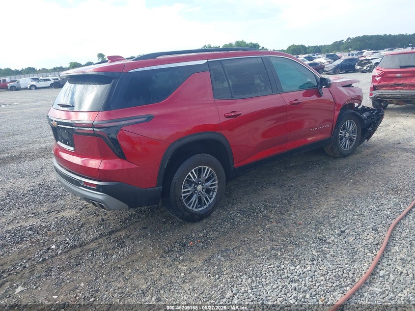 Vin: 1gnergrs7sj170711, lot: 45706909, chevrolet traverse fwd lt 20254