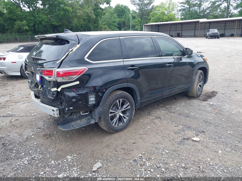 Vin: 5tdjkrfh6gs249278, lot: 45707113, toyota highlander xle v6 20164