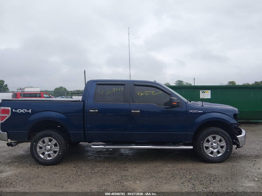 2012 Ford F-150 5.0 Xlt blue Lot 111045209793 Vin 1FTFW1EF9CFC53671
