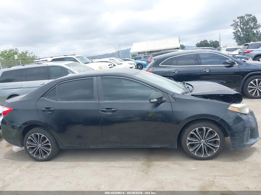 2015 TOYOTA COROLLA SEDAN 1.8L I-4 DOHC, VVT, 132HP