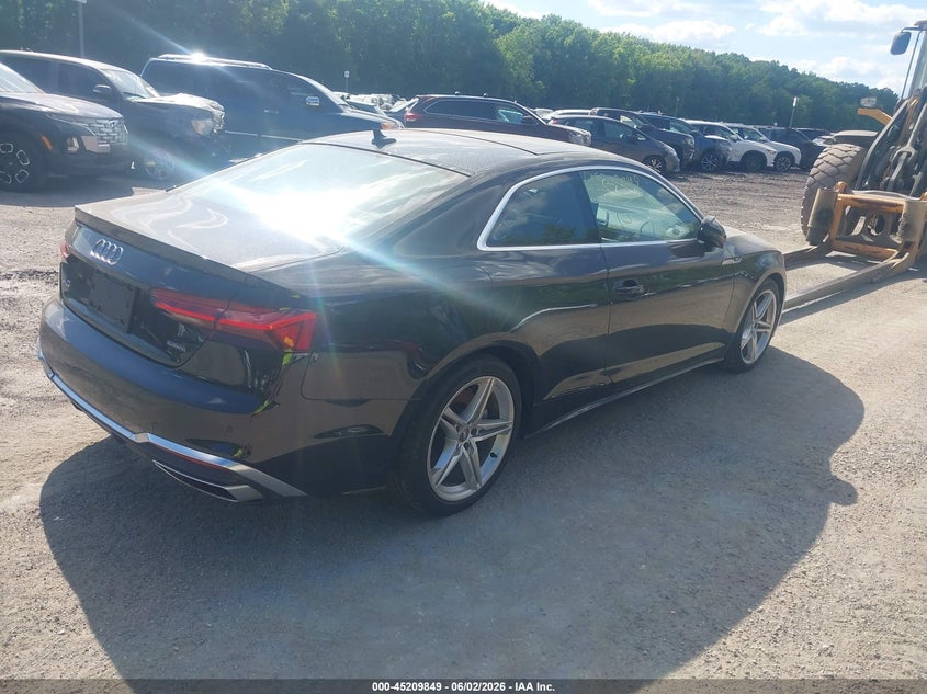 Vin: wautaaf50ma021480, lot: 45707590, audi a5 premium plus 45 tfsi quattro s tronic 20214