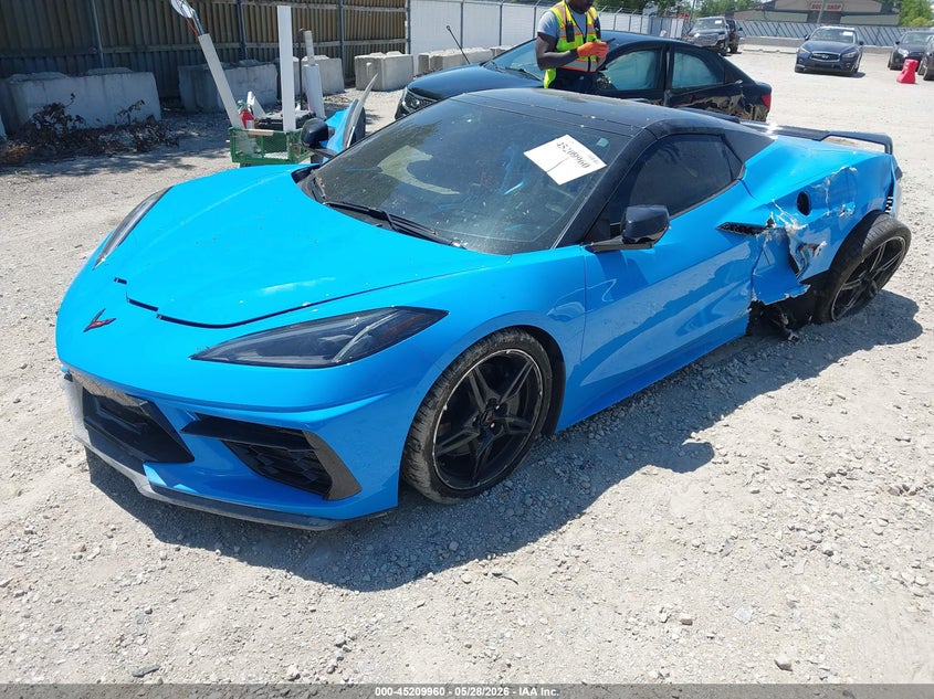 Vin: 1g1yc3d4xm5122598, lot: 45707701, chevrolet corvette stingray rwd  3lt 20212