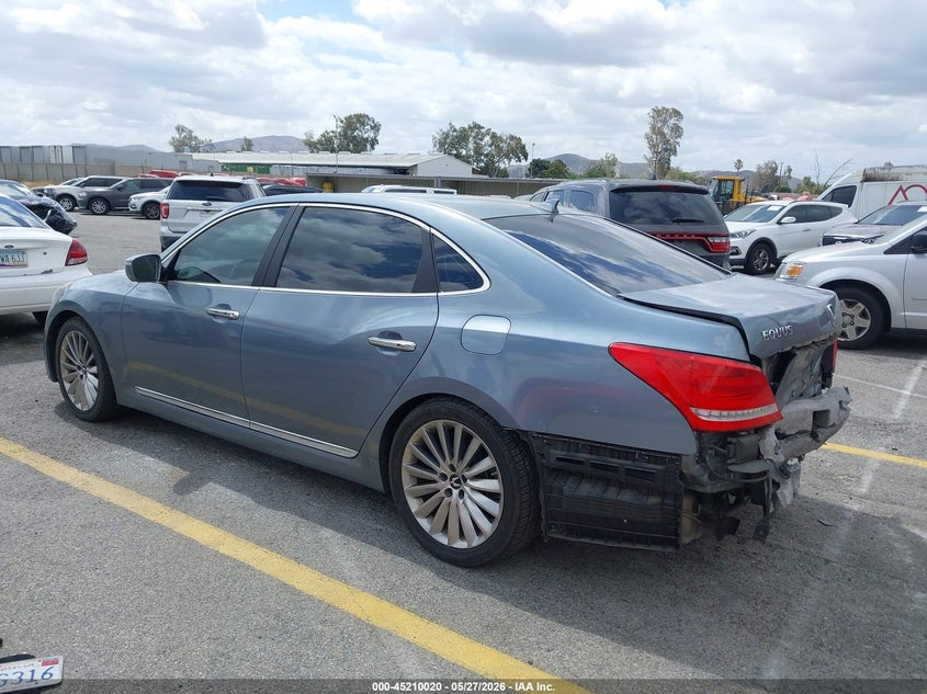 Vin: kmhgh4jh4fu097817, lot: 45707761, hyundai equus ultimate 20153