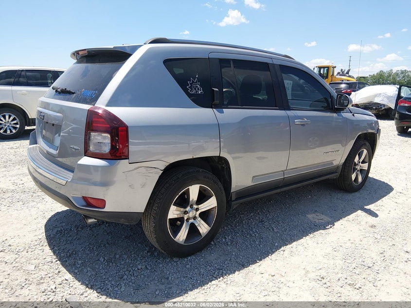 Vin: 1c4njdeb3hd126555, lot: 45707773, jeep compass high altitude 4x4 20174