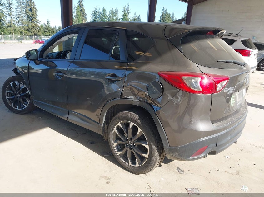 Vin: jm3ke4dyxg0830018, lot: 45707849, mazda cx-5 grand touring 20163