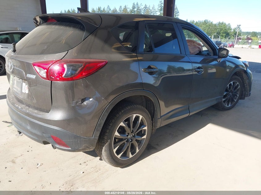 Vin: jm3ke4dyxg0830018, lot: 45707849, mazda cx-5 grand touring 20164