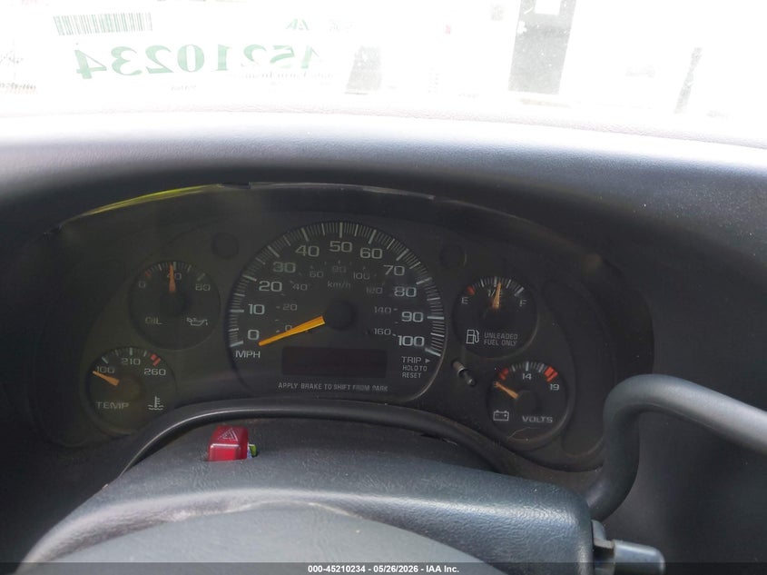 2000 GMC Savana Rv VIN: 1GDFG15R7Y1179772 Lot: 45210234