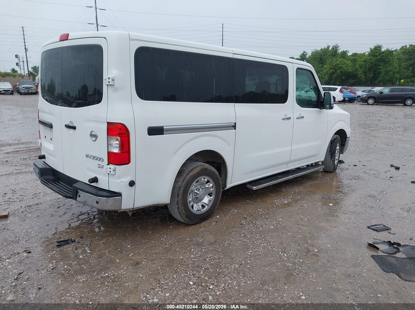 Vin: 5bzbf0aaxjn852570, lot: 45707985, nissan nv passenger nv3500 hd sv v6 20184