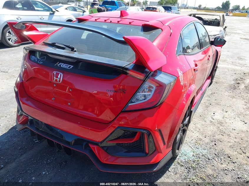 Vin: shhfk8g72mu201653, lot: 45707987, honda civic type r touring 20214