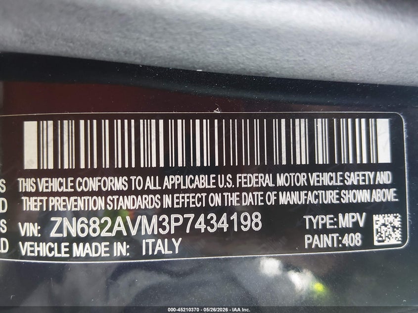 2023 Maserati Grecale Modena VIN: ZN682AVM3P7434198 Lot: 45210370