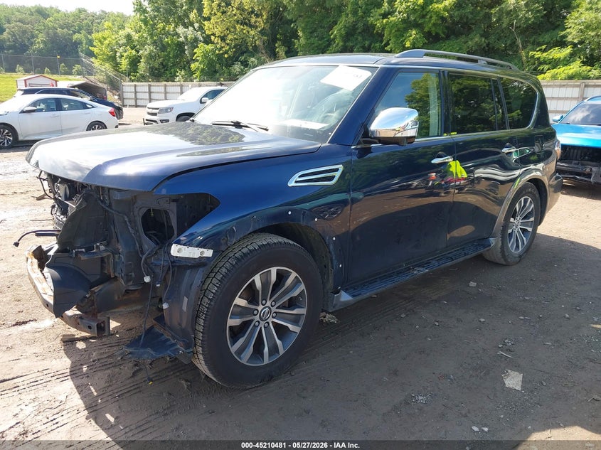 Vin: jn8ay2nc8jx502425, lot: 45708222, nissan armada sl 20182