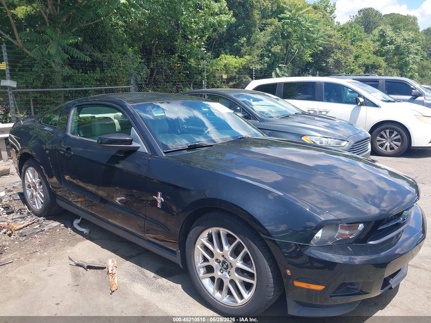 2012 Ford Mustang 3.7 V6 Premium black Lot 111045210510 Vin 1ZVBP8AM4C5277002