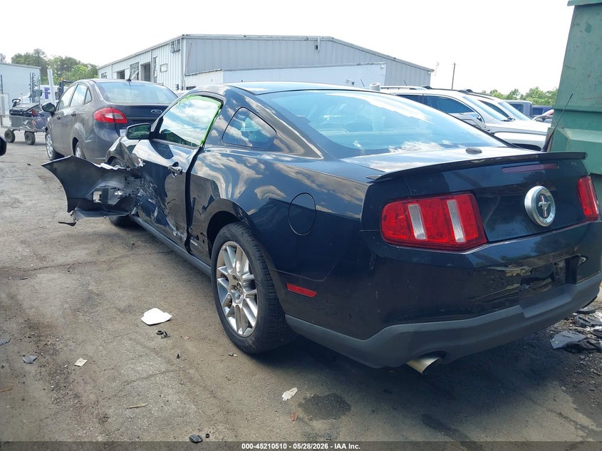 2012 Ford Mustang 3.7 V6 Premium black Lot 111045210510 Vin 1ZVBP8AM4C5277002