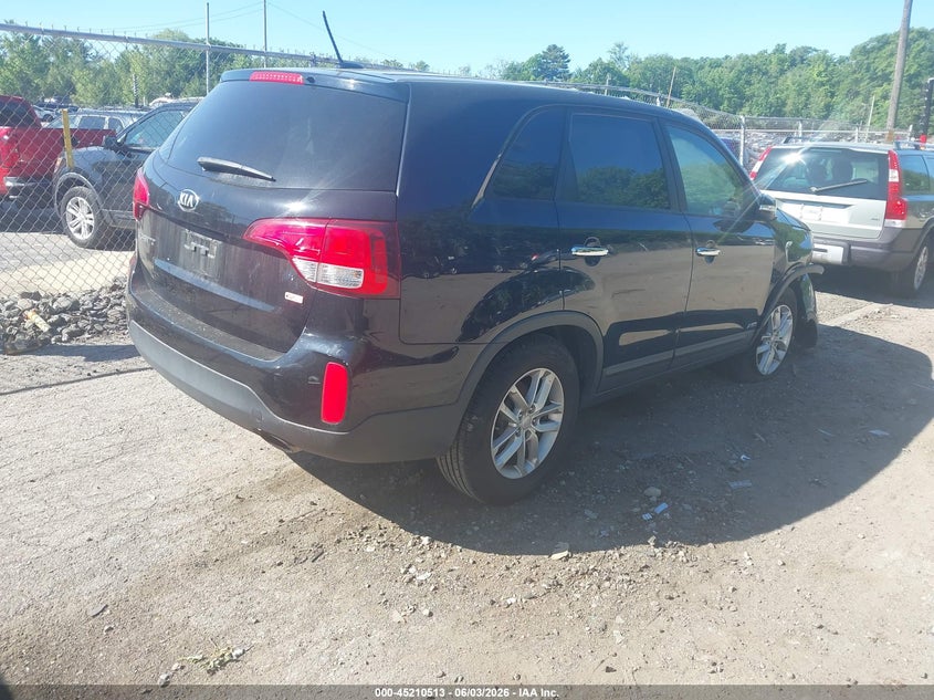 Vin: 5xyktca60fg640846, lot: 45708254, kia sorento lx 20154