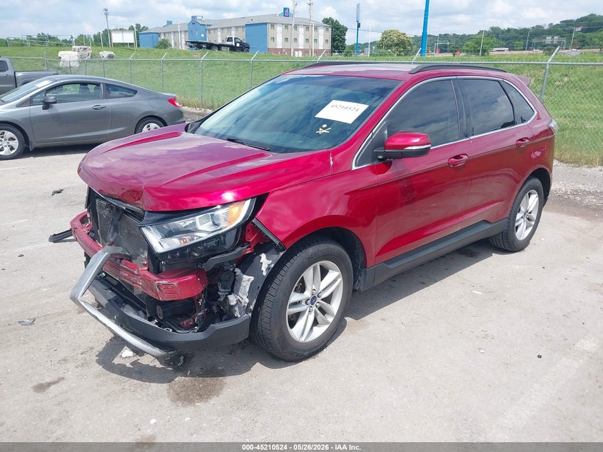 Vin: 2fmtk3j86fbb25052, lot: 45708264, ford edge sel 20152
