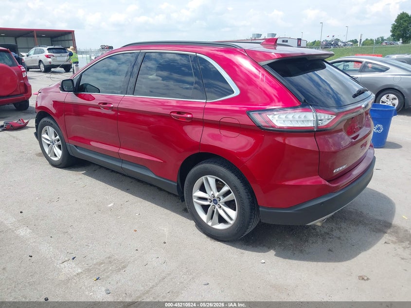 Vin: 2fmtk3j86fbb25052, lot: 45708264, ford edge sel 20153