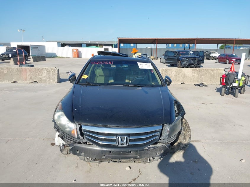 2012 Honda Accord 2.4 2.4 Ex-L black Lot 111045210531 Vin 1HGCP2F82CA099051