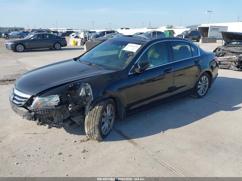 2012 Honda Accord 2.4 2.4 Ex-L black Lot 111045210531 Vin 1HGCP2F82CA099051