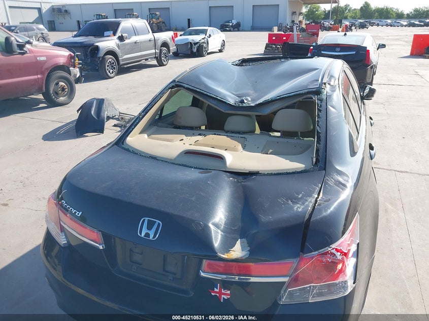 2012 Honda Accord 2.4 2.4 Ex-L black Lot 111045210531 Vin 1HGCP2F82CA099051