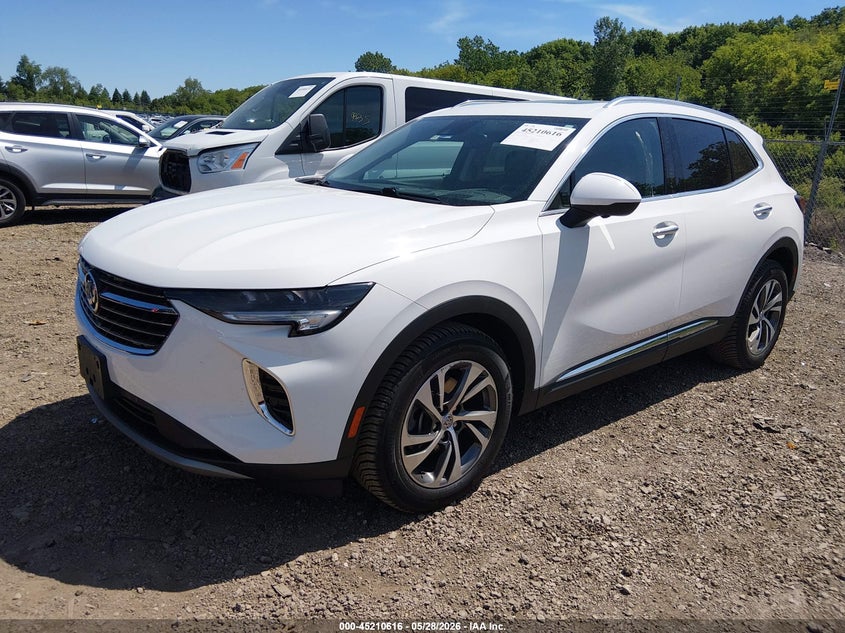 Vin: lrbfznr44nd011147, lot: 45708357, buick envision fwd essence 20222