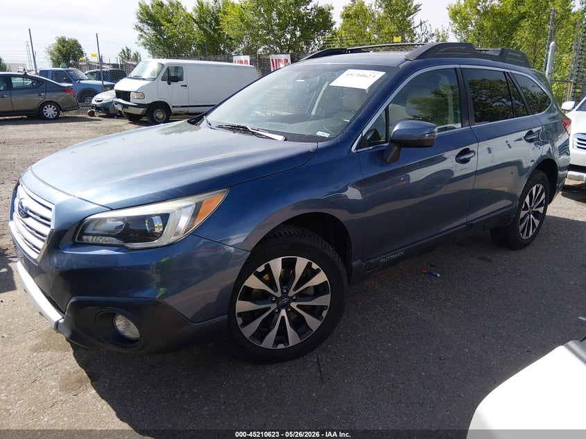 Vin: 4s4bsancxf3291833, lot: 45708364, subaru outback 2.5i limited 20152