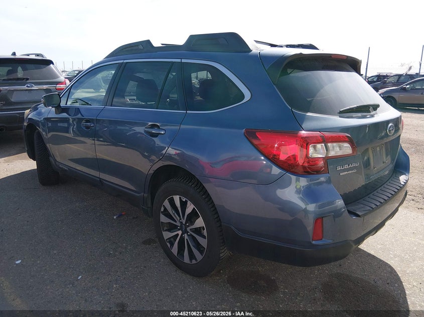 Vin: 4s4bsancxf3291833, lot: 45708364, subaru outback 2.5i limited 20153