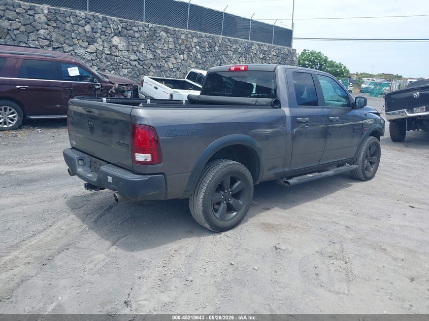 Vin: 1c6rr7gt9ls122295, lot: 45708384, ram 1500 classic warlock  4x4 6'4 box 20204